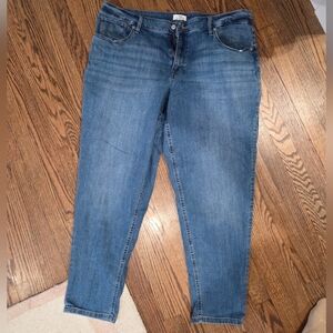 High Rise Taper Leg Jeans